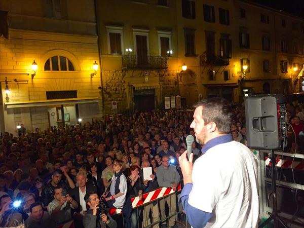 Ieri Comizio con Matteo Salvini a Orvieto